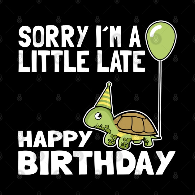 Funny Cute Turtle Birthday Gift Child Bday Present for Kids by Kuehni