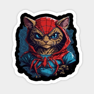 spider cat Magnet