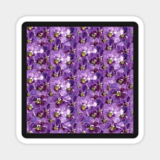 Vintage pansies texture Magnet