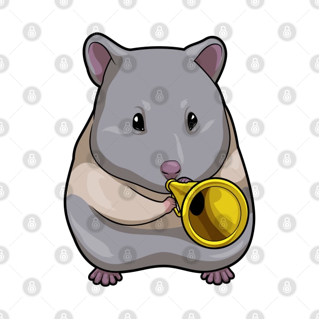 Hamster Musician Trumpet Music by Markus Schnabel