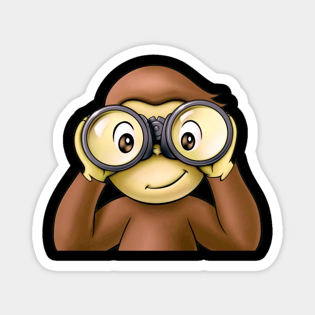 curious george Magnet by CARLOTTA_SBD