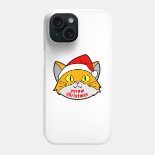 Funny Cute Cat Celebrate Christmas Phone Case