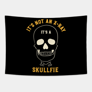 It's Not and X-Ray It's a Skullfie Tapestry