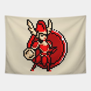 Pixel Shield Knight Tapestry