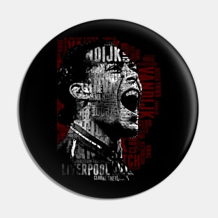 virgil van dijk text art Pin