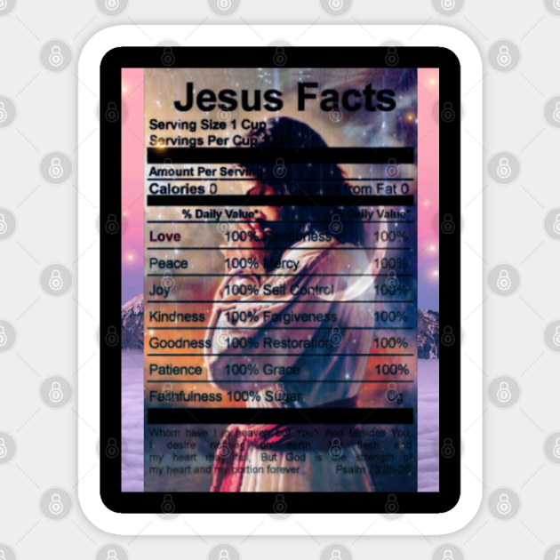 Jesus Facts - Jesus Christ - Sticker
