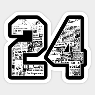 Number 24 Stickers for Sale