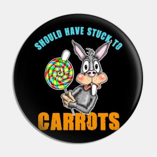 Funny Easter Bunny Candy Pin