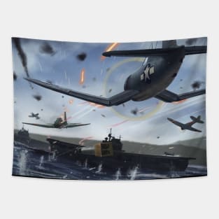 F4U Corsair Fleet Defense Tapestry