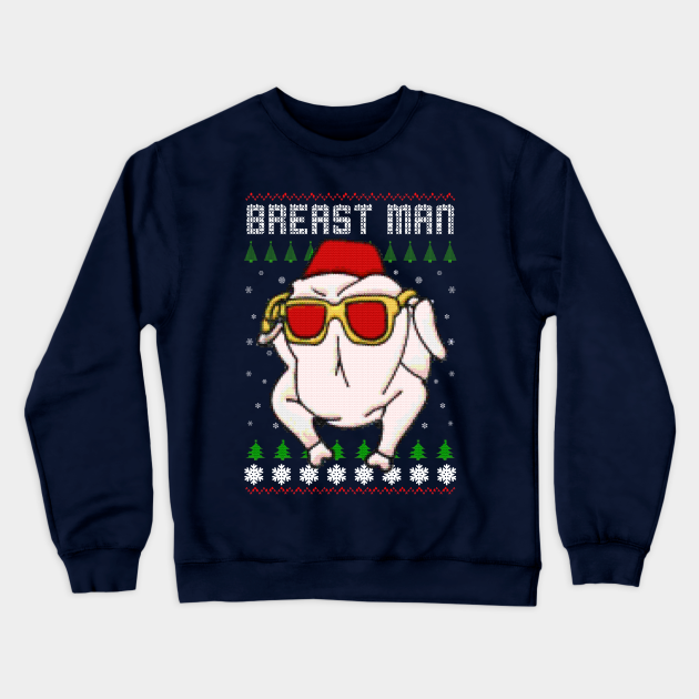 breast man christmas jumper