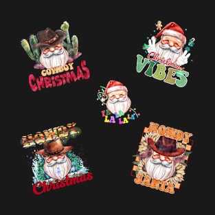 Vintage Santa Claus Stickers Pack T-Shirt