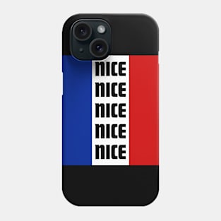 Nice City in French Flag Colors Phone Case