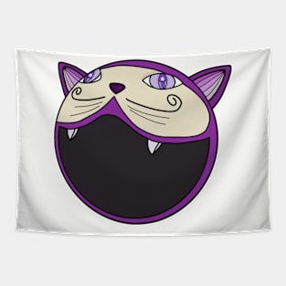 A Cat with a huge mouth Tapestry