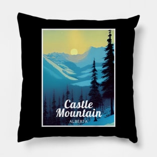 Castle Mountain Alberta Canada ski Pillow