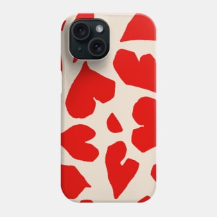 Red Matisse Hearts Phone Case