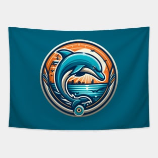 Miami Dolphin Sun Light Tapestry