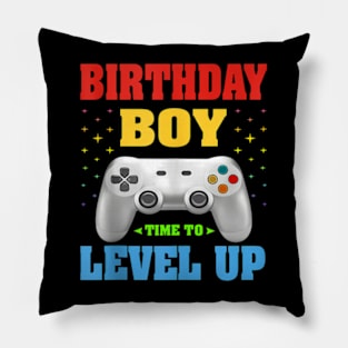 Birthday Boy Time To Level Up Video Game Birthday Boys Pillow