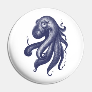 Sketchy Octopus Pin