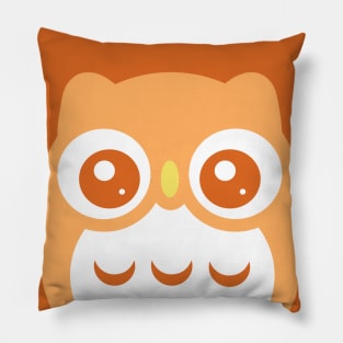 Orange Cute baby Owl Pillow