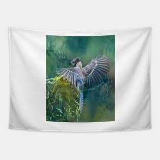 Blue Jay Bird Tapestry