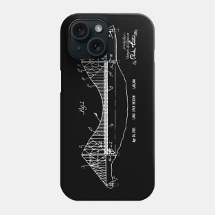 Vintage Long Span Bridge Patent Print 1923 Phone Case