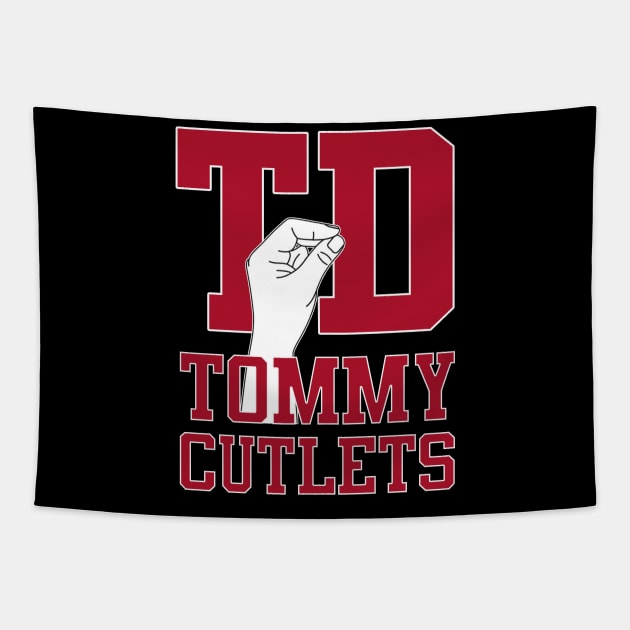 Italian Hand Gesture Tommy Cutlets Tapestry by Zimmermanr Liame