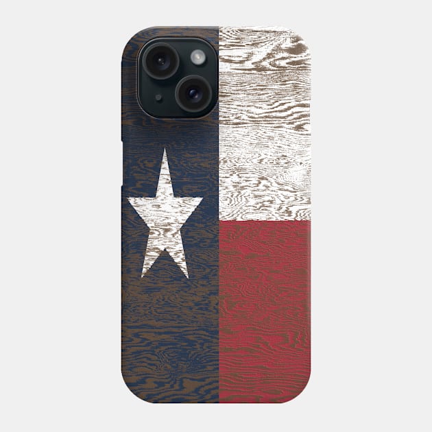 Wooden Texas Flag Phone Case by Eric03091978