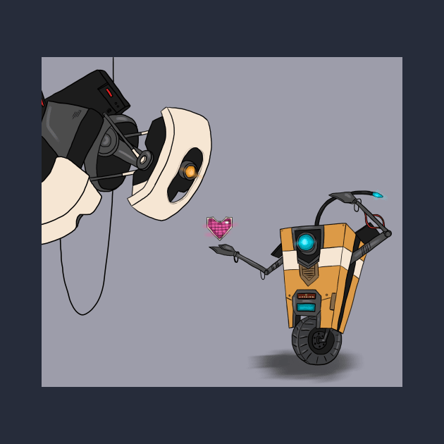 GladOS and Claptrap by Velvet