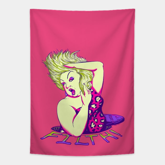 Divine Filth Tapestry by Grandma Ironlung