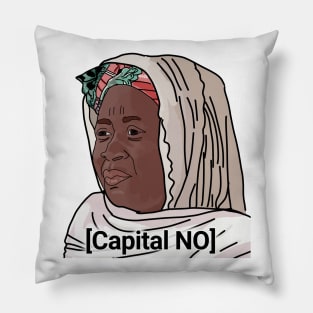 Usman's mom - capital No - 90 day fiance Pillow