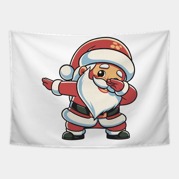 Dabbing Santa Tapestry by Yopi