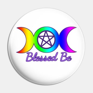 Blessed Be Rainbow Pride Pin