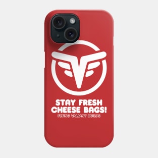 Stay Fresh 70's Style (White on Red) Phone Case