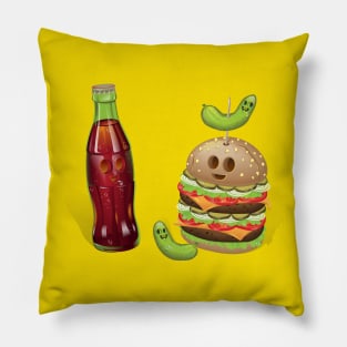 Cola and Burger Pillow