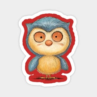 Little blue owl Magnet