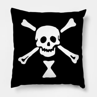 Pirate Flag - French Pirate Emanuel Wynn - Skull Jolly Roger Flag Pillow