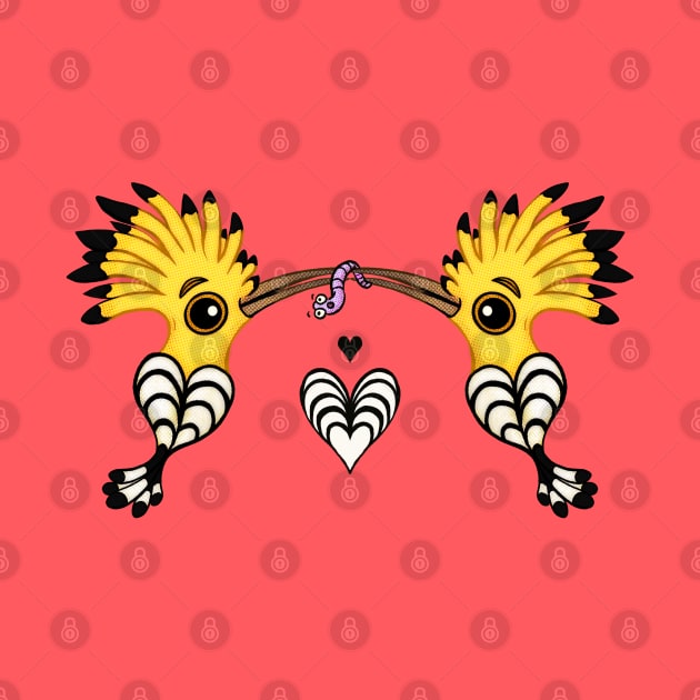 Two Hoopoes In Love by Hoda Hefzy 