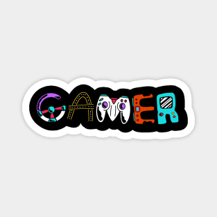 Gamer Letters Magnet