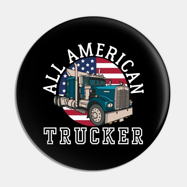 ALL AMERICAN TRUCKER PATRIOTIC 4TH OF JULY TRUCK DRIVER TEE Pin by CoolFactorMerch