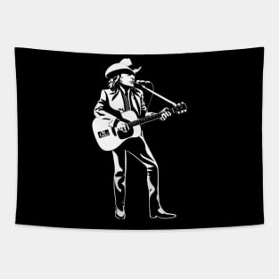 Dwight Yoakam Playing Guitar Tapestry