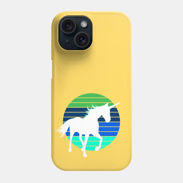 Retro Style Unicorn Phone Case by AlondraHanley