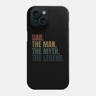 Retro coloured Dad the Legend Phone Case