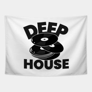 DEEP HOUSE (black) Tapestry