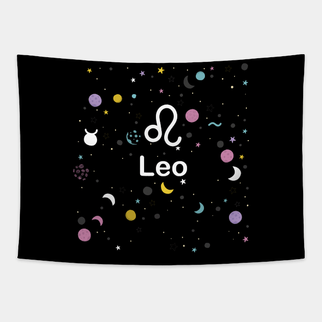 Leo zodiac sign Tapestry by aleo