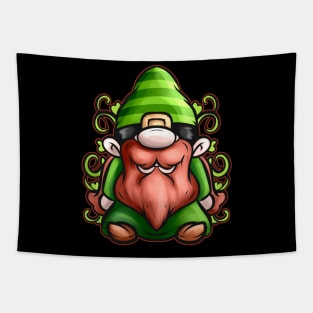 Green Gnome With Ornaments For St Patricks Day Tapestry