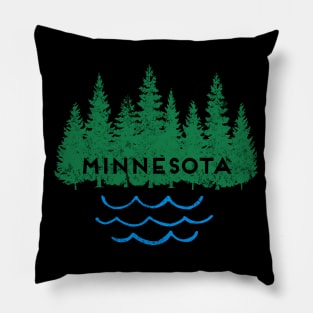 Minnesota Home Trees Lake Nature Outdoors Souvenir Pillow