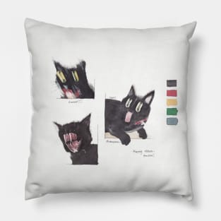 Black cat Pillow