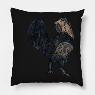 Ed Screech aka BAWKbeard Edward teach Our Flag Means Death fanart Pillow