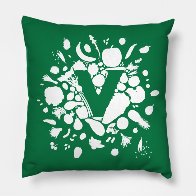 V is for Veg! Pillow by AnnaMac66