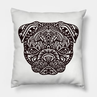 Pug Mandala Tattoo Pillow